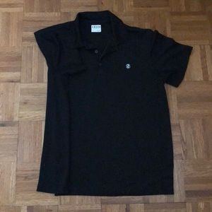 Black Izod golf shirt